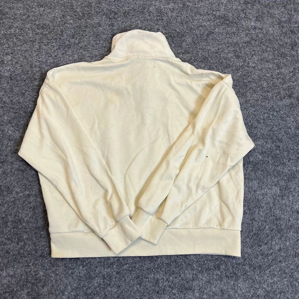 Polo Ralph Lauren Quarter-Zip Mens Size S Cream Pullover Pony Logo Casual